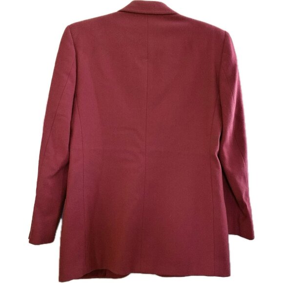 Vtg John Meyer Jacket Blazer Womens Sz Petites P2 Pink 1 Button 100% Wool Lined - Picture 2 of 16